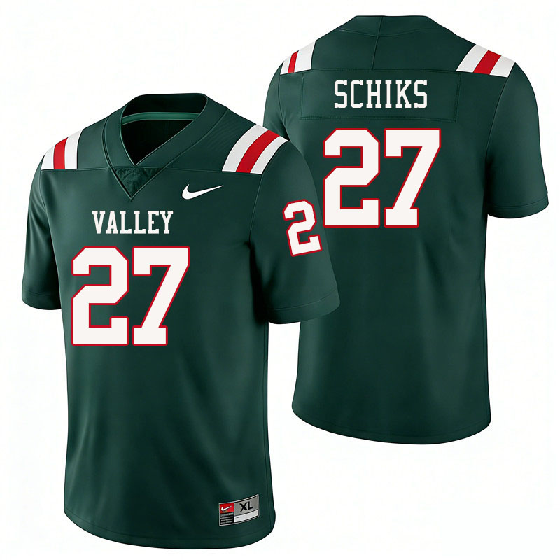 Mississippi Valley State Delta Devils #27 Nina Schiks College Football Jerseys,Uniforms Stitched-Gre